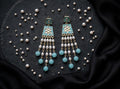 Rivaa Aabha Pearl Tassel Kundan Drop Earrings