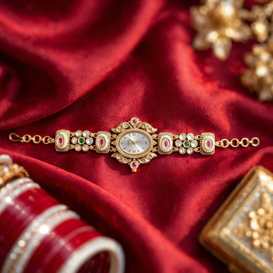 Golden Rajwada Ornamental Watch