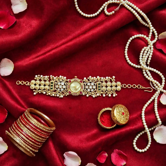 Golden Dial Royal Ornate Watch